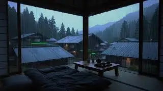 Deep Night Rain & Thunder Ambience | 12 Hours of Calm Storm Sounds for Sleep