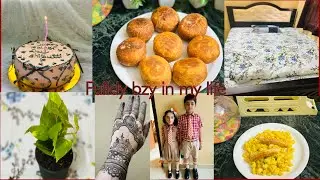 Fulday bzy in my life routine simpel and easy break fast creamy pasta recipe 🤩￼#mangorecipe