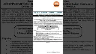 Tata Power Job Vacancy #job #jobsearch