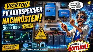 Victron Pytes Akku,Nulleinspeisung, PV Speicher nachrüsten,Batteriespeicher,MPTT Netzwerk,einbauen