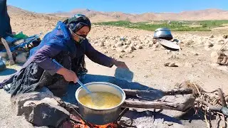 Cooking food by nomadic women in Iran: rural lifestyle in Iran