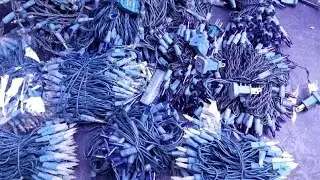 Unboxing lote de pisca pisca antigo anos 90