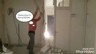 D&eacute;pose de cloisons non porteurs