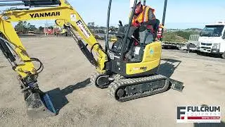How do I reduce the track width on a Yanmar Mini Digger?