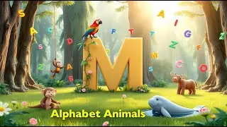 Alphabet Letter M Animals 🐒🐭 | Fun ABC Nursery Rhyme for Kids | Learn M Animals & Names