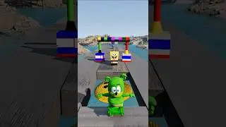 Funny Characters vs Pacman Challenge in BeamNG.Drive