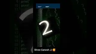 Shree Ganesh Ji 🥰🥰 By Python Programming 