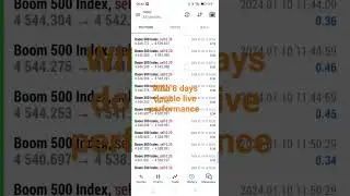 BOOM AND CRASH TRADING LIVE PERFORMANCE PAST 8 DAYS ACCCOUNT DOUBLE ACCOUNT #deriv #tamiltraders