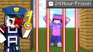 Locking My Friend in a 24 HOUR PRISON in Minecraft!