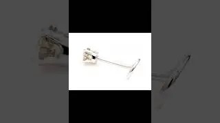 real diamond nose stud 14K Gold