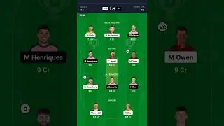 HUR vs SIX Dream11 Prediction|Hobart Hurricanes vs Sydney Sixers Dream11 Prediction|hur vs six dream