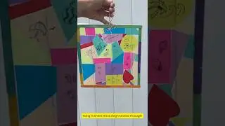 How to Make Sun Catcher!#shorts #shorteducationalvideos #artsandcraftsmovement #artforkids #diy