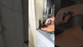 Wall joint iron installation #shorts #construction #wall