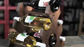 YINGAVERSAI Wine Rack Countertop Wine Bottle Holder, Wine Racks Tabletop Wine Bottle Storage Rack Re