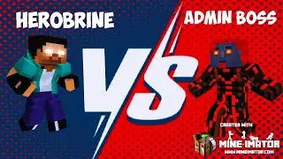 herobrine vs admin boss - Minecraft animation
