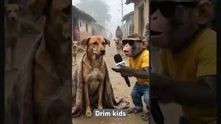 Funny moment, dog in monkey,😂😂#viral #youtubeshorts #munky #trending #dog 😂❤️&zwj;🩹