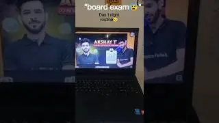 &ldquo;Night study routine before board exam 😨&rdquo;day 1 #minivlog