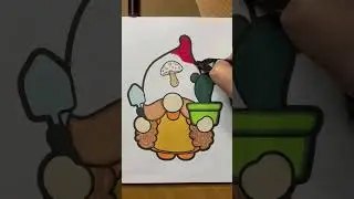 Relax & color with me 5 | #gnomes #markers #asmr #satisfying #coloring #relaxing #explore #foryou