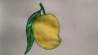 Mango tree art drawing easy 🥭 how to draw 