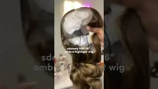 Ombr&eacute; wig blonde & brown highlights 🤎 #wig #ombrewig #closurewigs #lacefrontal #blackgirlaesthetic