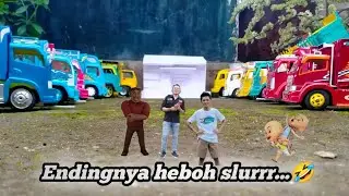 Semua truk mboiss kumpul dirumah Rendi Andika ada apa...? || versi miniatur truk ||