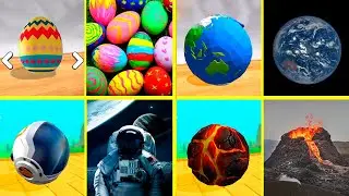 Going Balls vs Master Rolling Balls: Real World vs In-Game! Race 1251