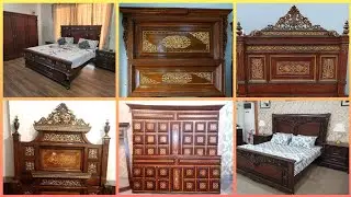 Chinioti Furniture Design 2025 | Beautiful Sheesham Wood Beds for Elegant Bedrooms