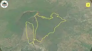 Mt POPA Jungle Trail Run 2025 | 25 KM Aerial View of the 3D Map route