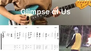 Joji - Glimpse of Us (guitar cover with tabs & chords)