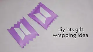 diy gift wrapping idea - bts diy ideas - easy diy | SARAH DELLASA