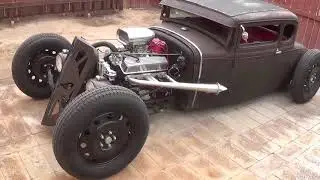 Arrival of the 1930 Ford Coupe: Walkaround and Installation of a '32 Grill Shell