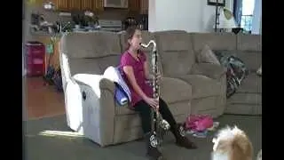 Tara Bass clarinet first day March 27, 2012