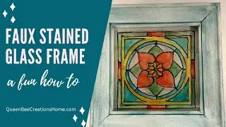 Faux Stained Glass Frame