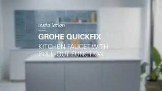 Easy installation of your new GROHE Start single-lever kitchen mixer with pull-out dual-spray