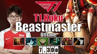 Beastmaster Offlane | T1.Kuku | KUKU PRACTICE THIS HERO FOR DPC  | 7.30e Gameplay Highlights