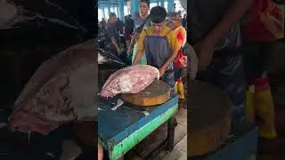 yellowfin tuna cutting techniques#viralvidio