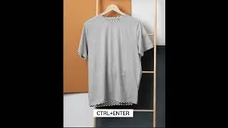 How to Create Realistic T-Shirt Mockup in Photoshop - Tutorial !  #shorts #photoshop