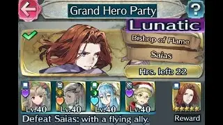 Grand hero party quests Feb 2022 part 4 : Vs. Saias (F2P units + No SI / Seals)