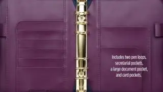 Zoe Simulated Zipper Binder