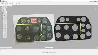 P51 Mustang Instrument Panel Design From Picture For Your RC Plane Build - Fusion 360