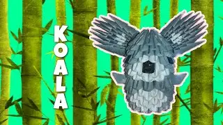 Cómo hacer un KOALA en origami 3D (paso a paso)