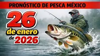 PROGN&Oacute;STICO DE PESCA en M&eacute;xico el 26 de enero de 2026 &iexcl;Prep&aacute;rense, amigos!