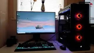 Alienware ASUS R.O.G PC. Hand held B-Roll