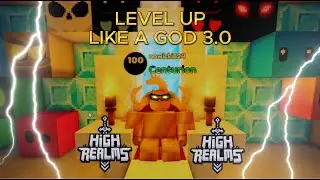 Level up like a God 3.0 in Sky Reacher (Build a Sky Island) (High Realms)