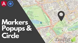Leaflet markers, Popups and Circle