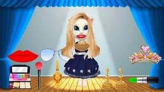 Billu dress, lipstick, Taj, sunglasse Best Colour Cat funny makeup #viral #cartoon #video