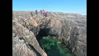 Super cool mum cliff diving in Connemara!!!