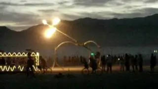 Kinetic Fire Sculpture at Burning Man 2006