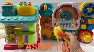 Montessori Toys ASMR | Busy Board & Playhouse ASMR Satisfying with Unboxing No Talking | Review Toys