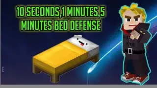 10 second vs 1 minute vs 5 minutes bed defense + (Gameplay) (BlockMan Go: Blocky Mods)